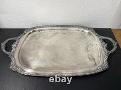 Vintage Rogers Bros 1847 Heritage IS Silverplate Tea & Coffee Set With Large Tray