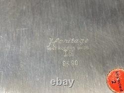Vintage Rogers Bros 1847 Heritage IS Silverplate Tea & Coffee Set With Large Tray