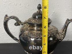 Vintage Rogers Bros 1847 Heritage IS Silverplate Tea & Coffee Set With Large Tray