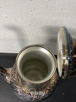 Vintage Rogers Bros 1847 Heritage IS Silverplate Tea & Coffee Set With Large Tray