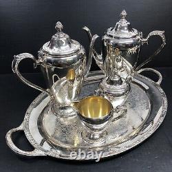 Vintage Rogers & Bros Silverplate Coffee Tea 5 Pcs Set 2301 2303 2304 2380