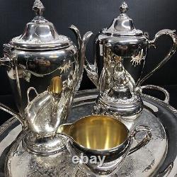 Vintage Rogers & Bros Silverplate Coffee Tea 5 Pcs Set 2301 2303 2304 2380