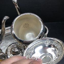 Vintage Rogers & Bros Silverplate Coffee Tea 5 Pcs Set 2301 2303 2304 2380