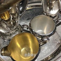 Vintage Rogers & Bros Silverplate Coffee Tea 5 Pcs Set 2301 2303 2304 2380