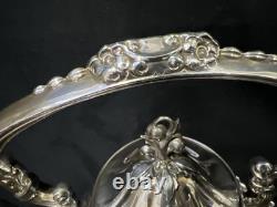 Vintage Royal Silver Plate Teapot on Tilting Stand with Burner