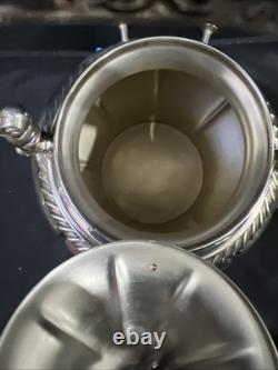 Vintage Royal Silver Plate Teapot on Tilting Stand with Burner