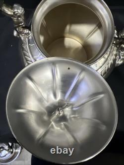 Vintage Royal Silver Plate Teapot on Tilting Stand with Burner