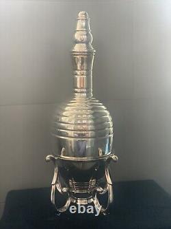 Vintage Samovar Coffee, Tea, Rose Water SilverPlate with stand. Impressive