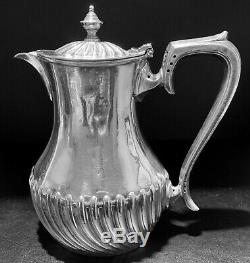 Vintage Santa Fe Dining Car Silver Plated Tea Pot by Harrison Bros & Howson