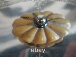 Vintage Semi Antique Silver Plated 3 Piece Tea Set with Floral Decoration