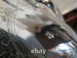 Vintage Semi Antique Silver Plated 3 Piece Tea Set with Floral Decoration