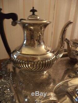 Vintage Sheffield tea and coffee set, old English, good condition, museum design