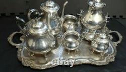 Vintage Sheridan Complete 7 piece Coffee and Tea Set with Tray FREE SHIPPING