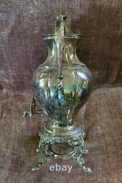 Vintage Sheridan Silver on Copper URN Tea Coffee Pot only Ships Free
