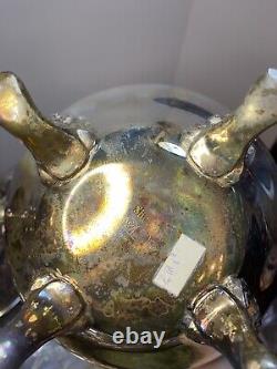 Vintage Sheridan Silver plate Coffee & Tea Serving Set With Tray Open Box 23 Lbs