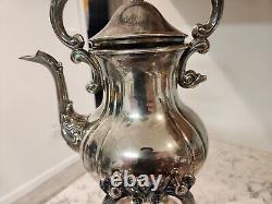Vintage Sheridan Taunton Silverplate Tilt Tea Pot Coffee Stand No Warmer Burner
