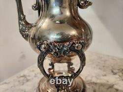 Vintage Sheridan Taunton Silverplate Tilt Tea Pot Coffee Stand No Warmer Burner