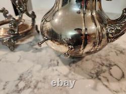 Vintage Sheridan Taunton Silverplate Tilt Tea Pot Coffee Stand No Warmer Burner
