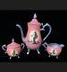 Vintage Silver Halloween Witches Tea Set-teapot Sugar Bowl With Lid Creamer