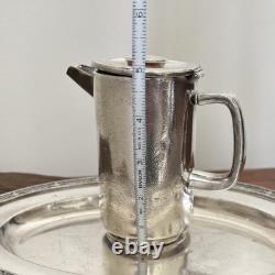 Vintage Silver Plate CUNARD STEAM SHIPPING LINE Tea Pot. Creamers/platters