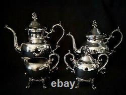 Vintage Silver Plate Coffee Tea Pot Service Set BSC Birmingham Silverplated