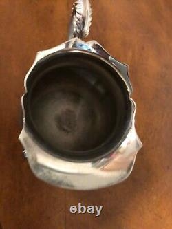 Vintage Silver Plate Coffee Tea Server With Tray Creamer Sugar Bowl