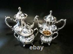 Vintage Silver Plate Coffee Tea Service Set Towle Grand Duchess Coffee