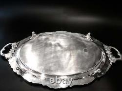 Vintage Silver Plate Coffee Tea Service With Tray Baroque By Wallace