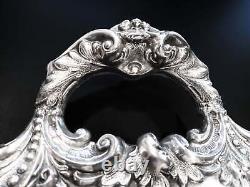 Vintage Silver Plate Coffee Tea Service With Tray Baroque By Wallace