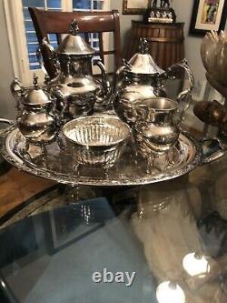 Vintage Silver Plate Coffee Tea Set