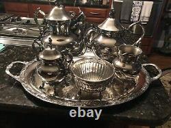 Vintage Silver Plate Coffee Tea Set