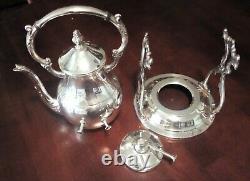 Vintage Silver Plate Coffee/tea Warmer Spirit Burner Tip Stand. Fb Rogers USA