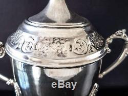 Vintage Silver Plate Samovar Urn Coffee Tea Warmer Hot Water Dispenser And Burne