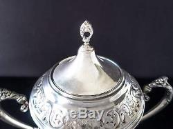 Vintage Silver Plate Samovar Urn Coffee Tea Warmer Hot Water Dispenser And Burne