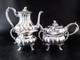 Vintage Silver Plate Tea Coffee Set Melon Heirloom