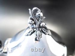 Vintage Silver Plate Tea Service Set Berry Finial Goldfeder Silver Co