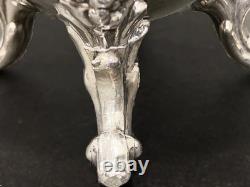 Vintage Silver Plate Tea Service Set Berry Finial Goldfeder Silver Co