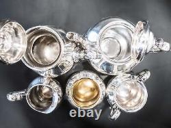 Vintage Silver Plate Tea Set Coffee Service 5 Piece Reed Barton Regent 5600