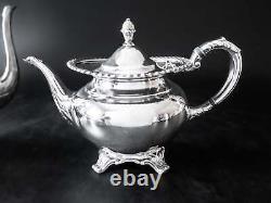 Vintage Silver Plate Tea Set Coffee Service Community Georgian Gadroon