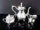 Vintage Silver Plate Tea Set Coffee Service Du Barry Floral Wilcox Is