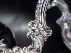 Vintage Silver Plate Tea Set Coffee Service Hibiscus FB Rogers 1960 Vintage Silver Plate Tea Set Coffee Service Hibiscus FB Rogers 1960