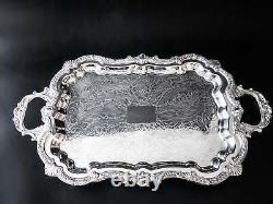 Vintage Silver Plate Tea Set Coffee Service Tray Seacrest Oneida