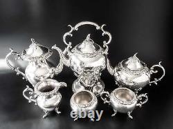 Vintage Silver Plate Tea Set Coffee Service With Tilting Pot BSC