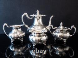 Vintage Silver Plate Tea Set Community Ascot Sheffield Reproduction