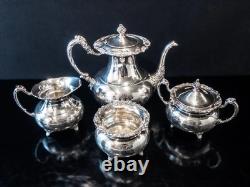 Vintage Silver Plate Tea Set Community Ascot Sheffield Reproduction