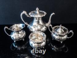 Vintage Silver Plate Tea Set Community Ascot Sheffield Reproduction