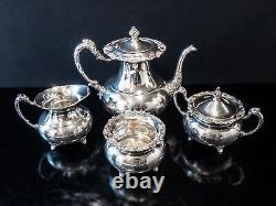 Vintage Silver Plate Tea Set Community Ascot Sheffield Reproduction