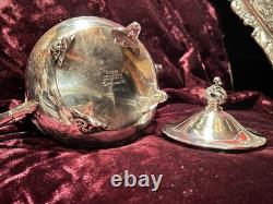 Vintage Silver Plate Tea Set Community Ascot Sheffield Reproduction