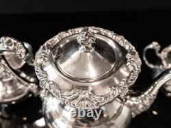 Vintage Silver Plate Tea Set Community Ascot Sheffield Reproduction