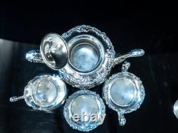 Vintage Silver Plate Tea Set Community Ascot Sheffield Reproduction